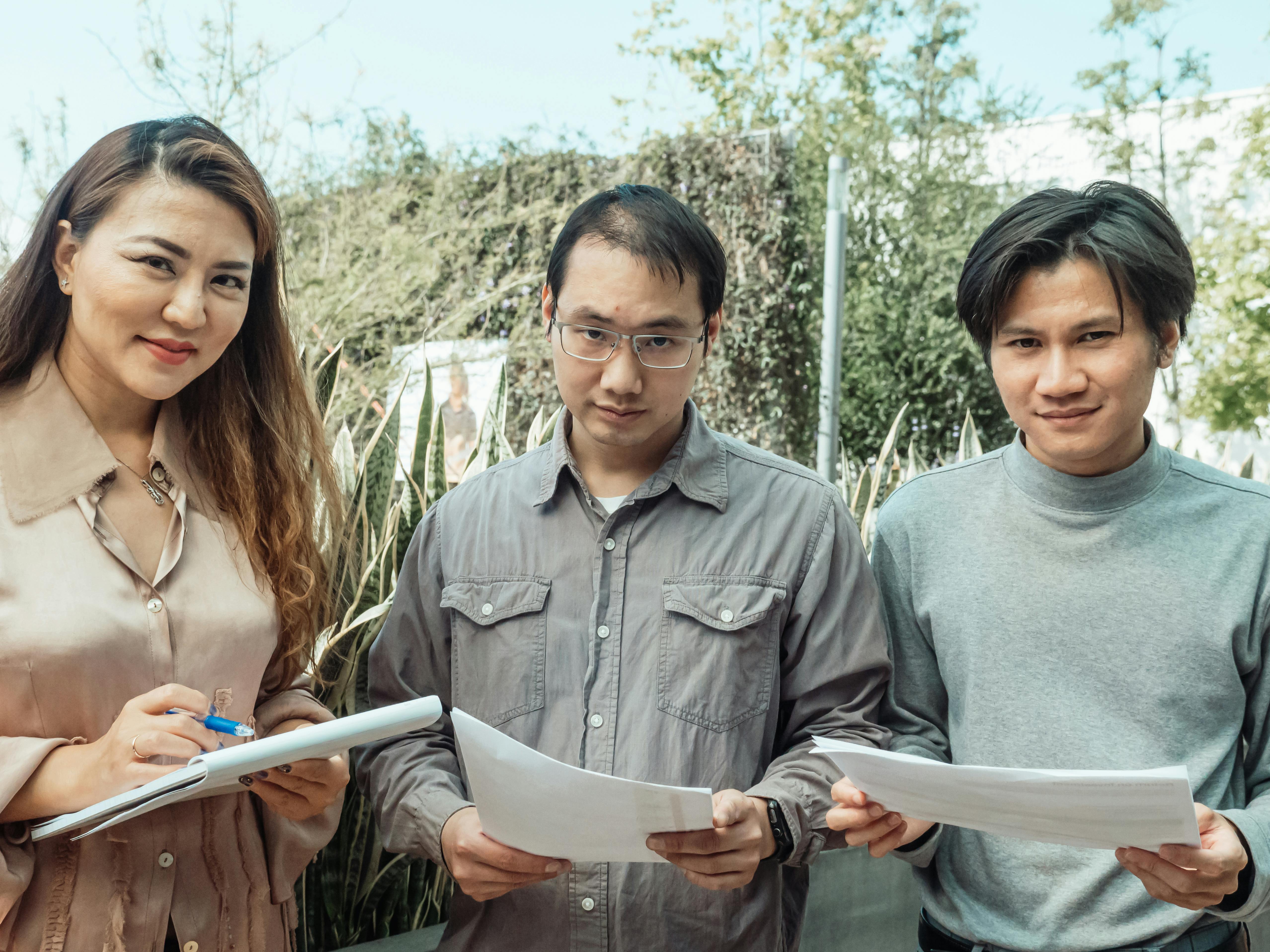 Japan startup founders at a university accelerator